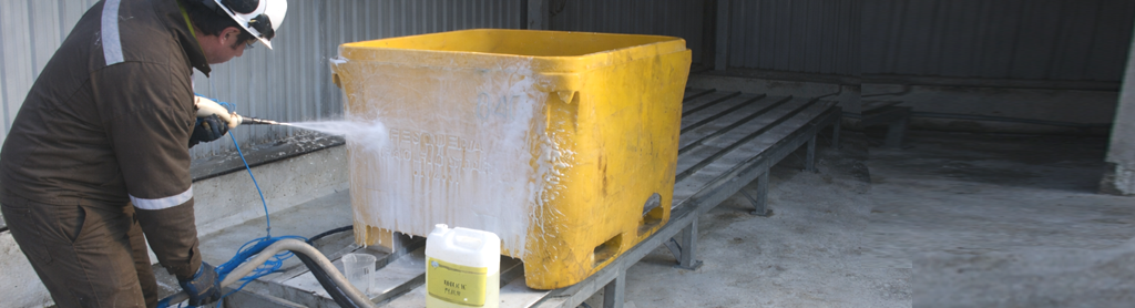 LIMPIEZA Y DESINFECCIÓN DE CONTENEDORES INDUSTRIALES